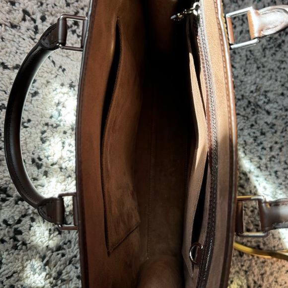 LOUIS VUITTON SAC PLAT NM NOMADE MOKA COWHIDE LEATHER - Picture 3 of 9